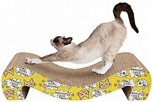 Cosy Life Cat Scratcher Eco-Friendly Cardboard for Scratching, Stretching, and Lounging + catnip