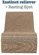 Cosy Life Cat Scratcher Eco-Friendly Cardboard for Scratching, Stretching, and Lounging + catnip