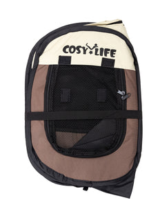 Cosy Life Playpen Pop Up Tent for Pets Dogs Puppies | Medium - Brown