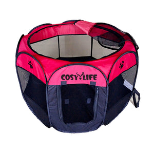 Cosy Life Playpen Pop Up Tent for Pets Dogs Puppies | Medium - Red