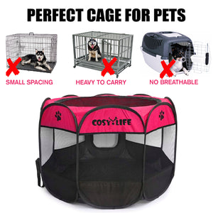 Cosy Life Playpen Pop Up Tent for Pets Dogs Puppies | Small - Red